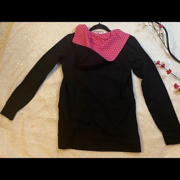 Quaker factory polka Dot trim Hoodie RhinestoneXXS - Picture 4 of 8